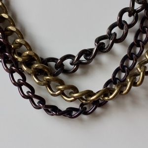 Three-Strand Chain Necklace